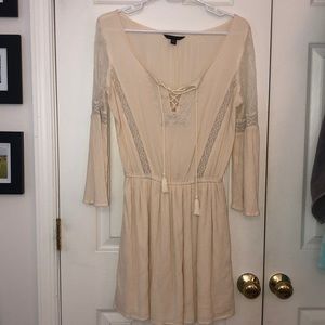 American Eagle off-white longsleeve dress